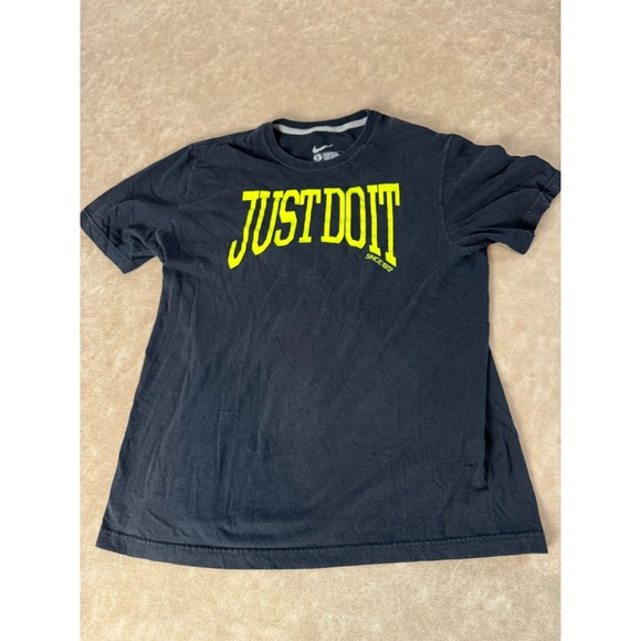 Nike Other - Nike Mens Just Do It Spell Out Logo Crewneck Short Sleeve Black Large